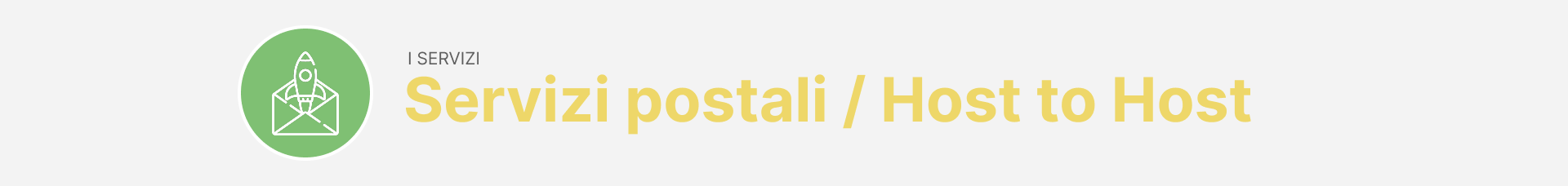Servizi postali / Host to host